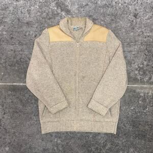 Vintage 70's Norsewear 100% Wool Full Zip Sweater XXL